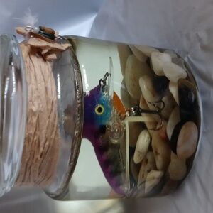 Fishing Lure Candle Unscented Handcrafted
